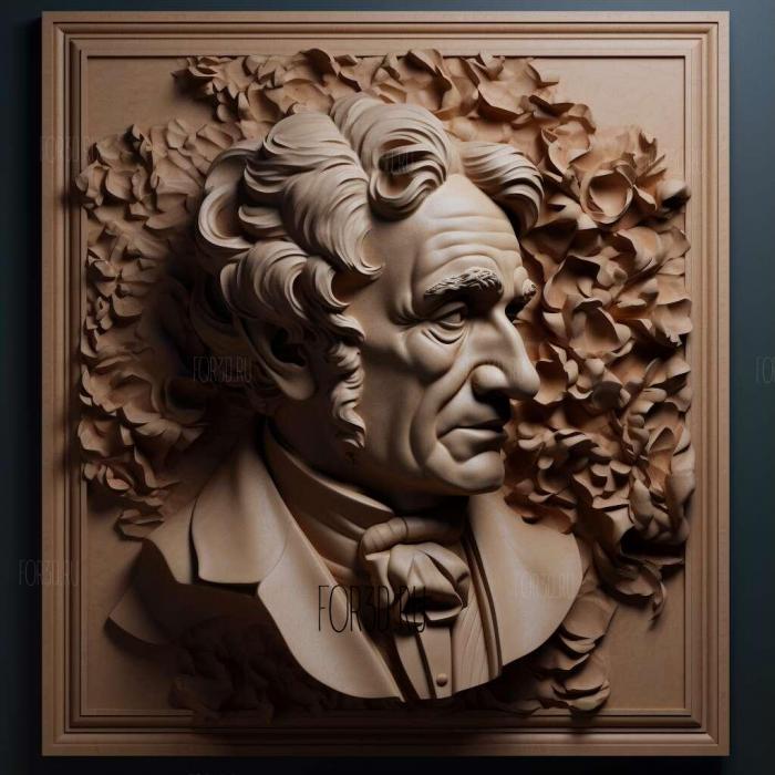 Hector Berlioz 2 stl model for CNC